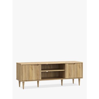 EasyKlix Sherbrooke TV Unit, Oak Oak | H57.8 x W154.2 x D43cm