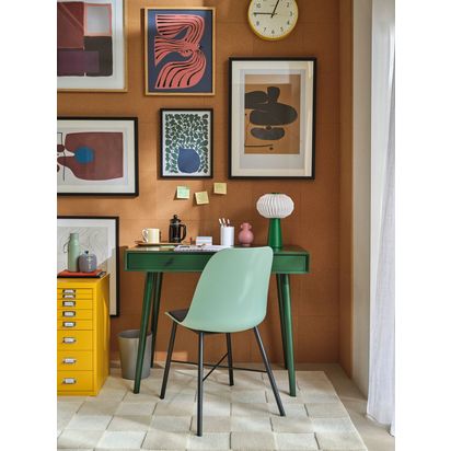 John Lewis Spindle Desk Bowling Green | H76 x W95 x D55cm
