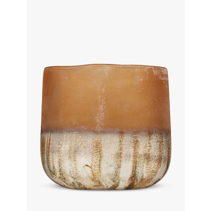 nkuku Ngolo Recycled Glass Tealight Holder, Multi Multi | H16 x W16 x D15.50cm