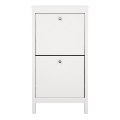 Huxham Shoe Cabinet 2 Flip Down Doors White