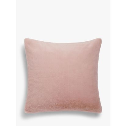 John Lewis Super Soft Cushion Pink | L44 x W44cm