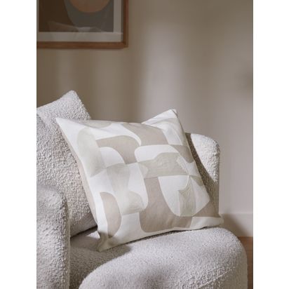 John Lewis Align Cushion Greige | L45 x W45cm
