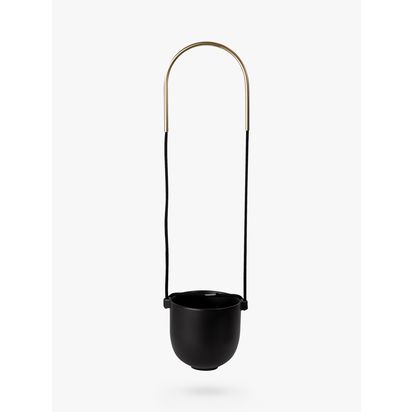 Umbra Bolo Hanging Planter Black | H115.6 x W16.2 x D18.8cm