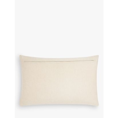 John Lewis Quilted Velvet Rectangular Cushion Navy | 45 x 45cm