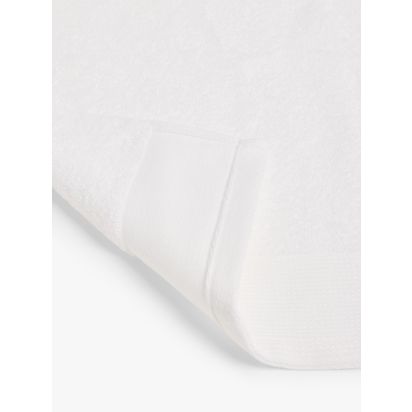 John Lewis Organic Cotton Towels White | L90 x W50cm