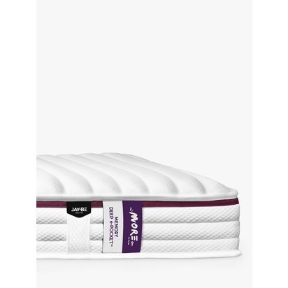 JAY-BE MORE Memory E-Pocket Children's Mattress, Medium Tension, Single White | H19 x W90 x D190cm