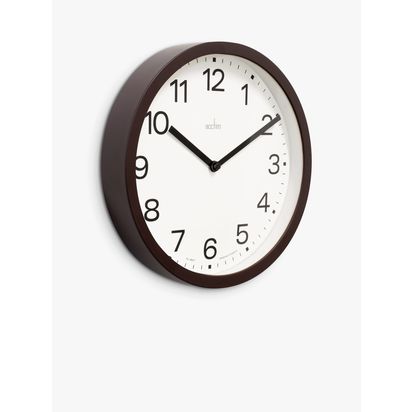 Acctim Renhold Analogue Wall Clock, 25cm Soot | D4 x Dia.25cm