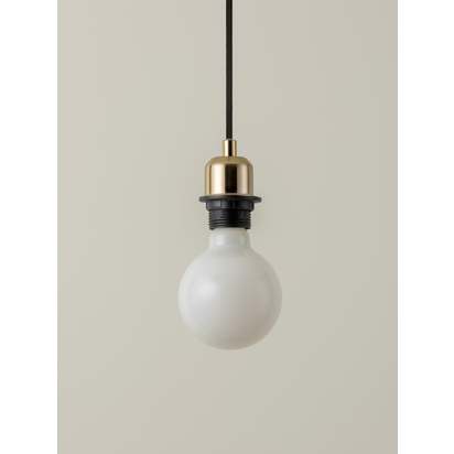 Capel - 1 light brass drop cap lampholder kit