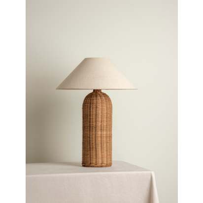 Ensia - tall rattan table lamp