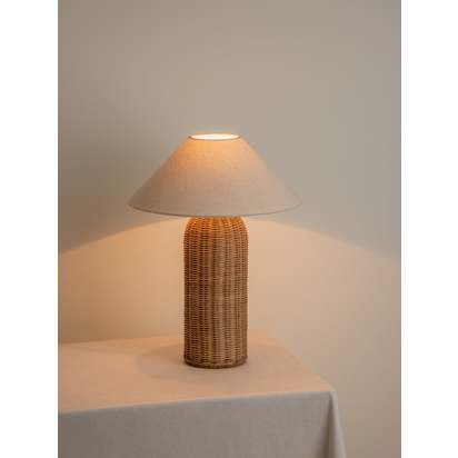 Ensia - tall rattan table lamp