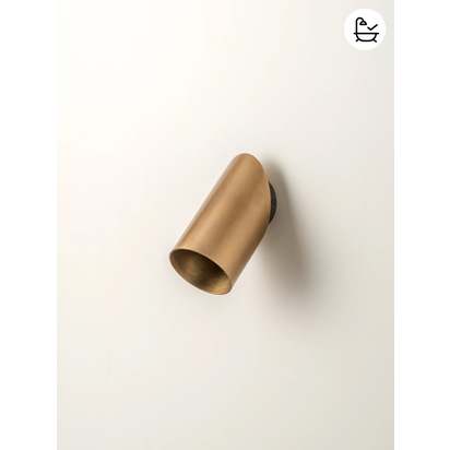 Guilla - brass angled cylinder spot light