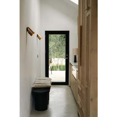 Guilla - brass angled cylinder spot light
