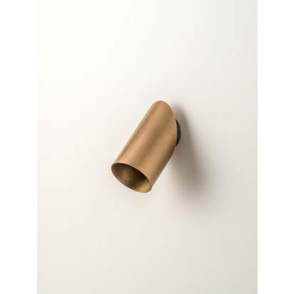 Guilla - brass angled cylinder spot light