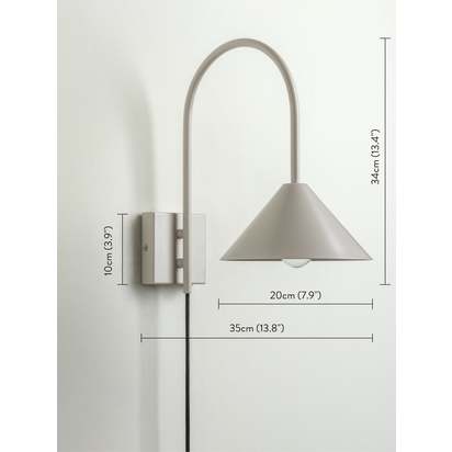 Orta - 1 light warm white cone wall light - Default Title