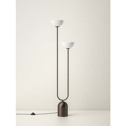 Ruzo - bronze and porcelain floor lamp - Default Title