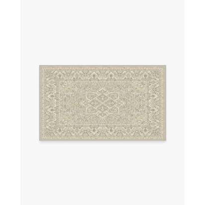 Hendesi Heriz Cream Flatwoven Rug - 90 x 150 cm - Rug + Pad System