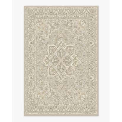 Hendesi Heriz Cream Flatwoven Rug - 185 x 275 cm - Rug + Pad System