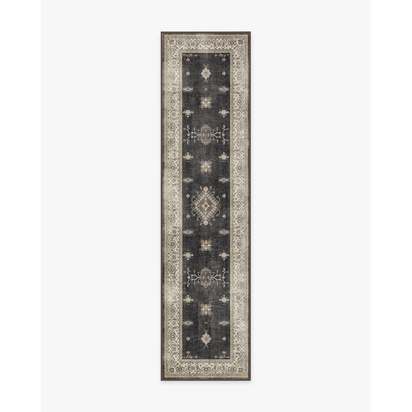 Verena Dark Wood Flatwoven Rug - 75 x 305 cm - Rug + Pad System