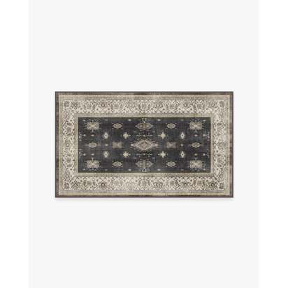 Verena Dark Wood Flatwoven Rug - 90 x 150 cm - Rug + Pad System