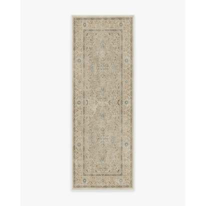 Kamran Ivory Opal Flatwoven Rug - 75 x 215 cm - Rug + Pad System