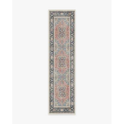 Kamran Cayenne Red Flatwoven Rug - 75 x 305 cm - Rug + Pad System