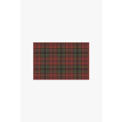 Dress Stewart Tartan Red Flatwoven Rug - 60 x 90 cm - Rug + Pad System