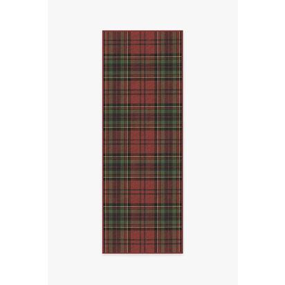 Dress Stewart Tartan Red Flatwoven Rug - 75 x 215 cm - Rug + Pad System