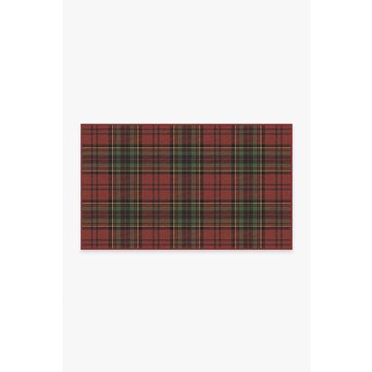 Dress Stewart Tartan Red Flatwoven Rug - 90 x 150 cm - Rug + Pad System