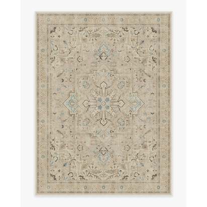 Kamran Ivory Opal Flatwoven Rug - 275 x 365 cm - Rug + Pad System