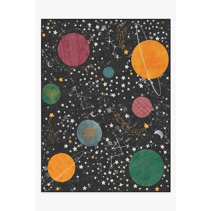 Outer Space Black Flatwoven Rug - 275 x 365 cm - Rug + Pad System