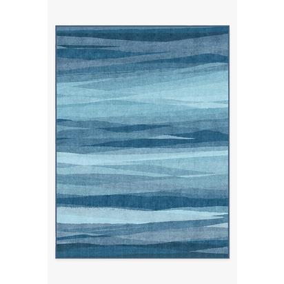 Meridian Blue Flatwoven Rug - 275 x 365 cm - Rug + Pad System