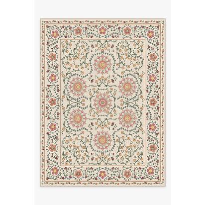 Suzani Coral Flatwoven Rug - 275 x 365 cm - Rug + Pad System