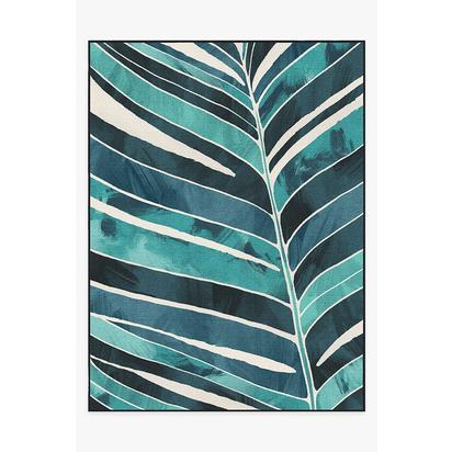Ombra Teal Outdoor Rug - 275 x 365 cm - Rug + Pad System