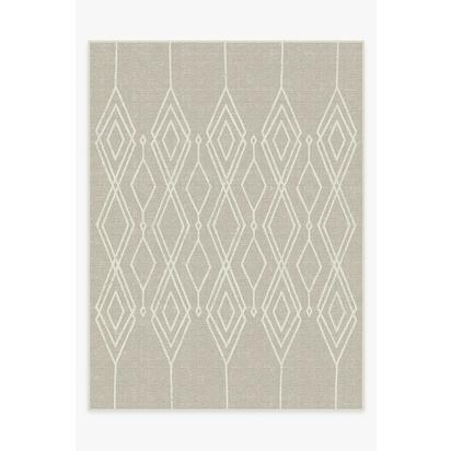 Gemma Lattice Natural Outdoor Rug - 275 x 365 cm - Rug + Pad System