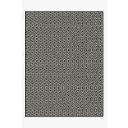 Halo Diamond Black Outdoor Rug - 275 x 365 cm - Rug + Pad System