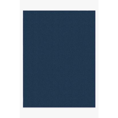 Denim Solid Indigo Blue Outdoor Rug - 275 x 365 cm - Rug + Pad System