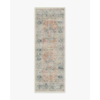 Sarrah Coral Flatwoven Rug - 75 x 215 cm - Rug + Pad System