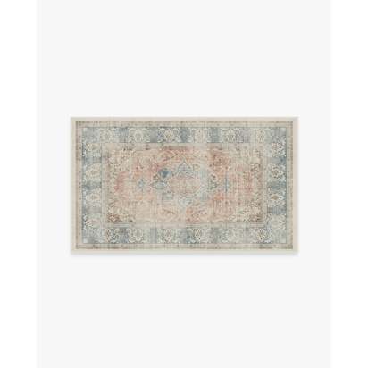 Sarrah Coral Flatwoven Rug - 90 x 150 cm - Rug + Pad System