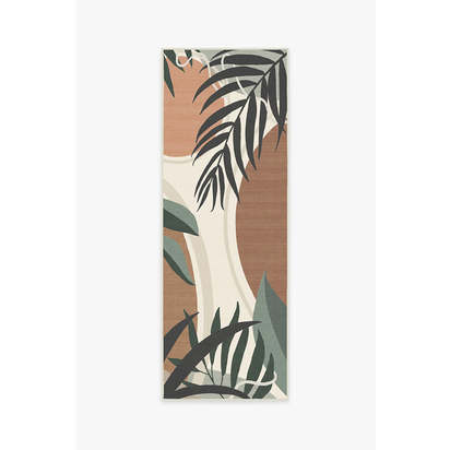Tulum Desert Sage Outdoor Rug - 75 x 215 cm - Rug + Pad System