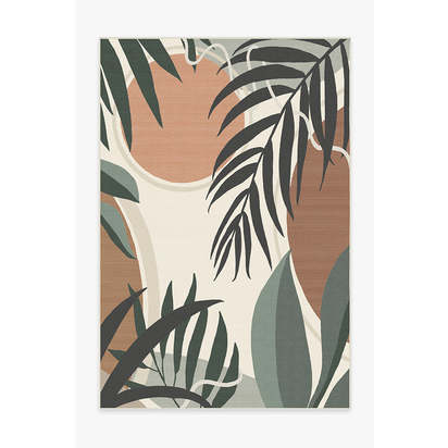 Tulum Desert Sage Outdoor Rug - 185 x 275 cm - Rug + Pad System