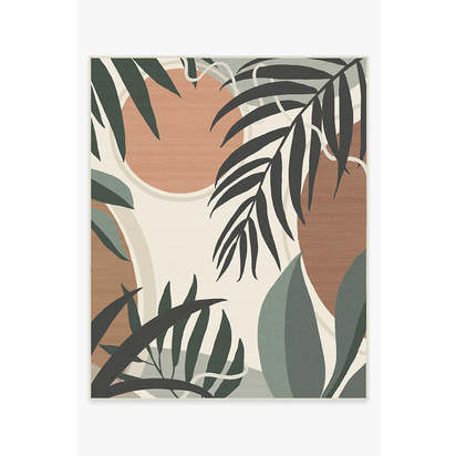 Tulum Desert Sage Outdoor Rug - 245 x 305 cm - Rug + Pad System