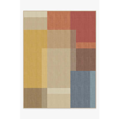 Campo Multicolour Outdoor Rug - 275 x 365 cm - Rug + Pad System