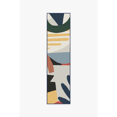Medley Multicolour Outdoor Rug - 75 x 305 cm - Rug + Pad System