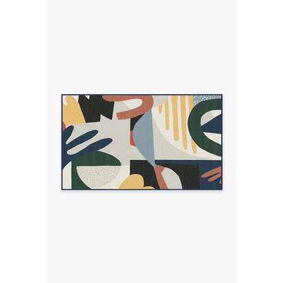 Medley Multicolour Outdoor Rug - 90 x 150 cm - Rug + Pad System