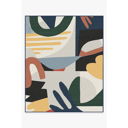 Medley Multicolour Outdoor Rug - 245 x 305 cm - Rug + Pad System