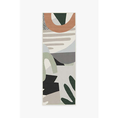 Medley Desert Sage Outdoor Rug - 75 x 215 cm - Rug + Pad System