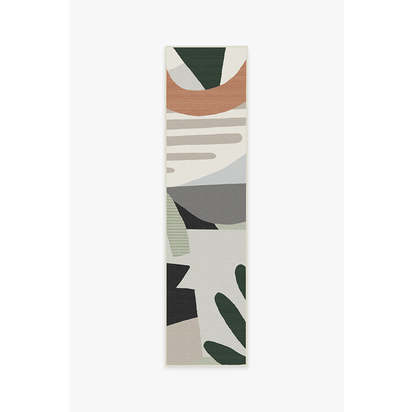 Medley Desert Sage Outdoor Rug - 75 x 305 cm - Rug + Pad System