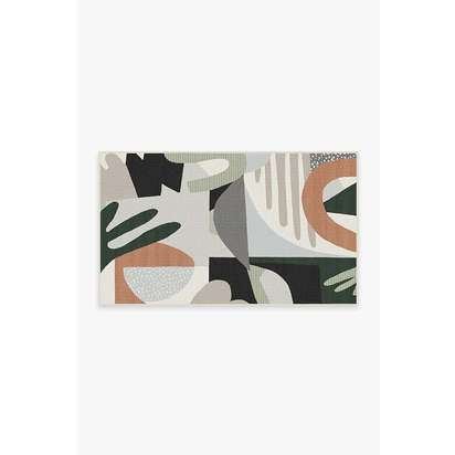 Medley Desert Sage Outdoor Rug - 90 x 150 cm - Rug + Pad System