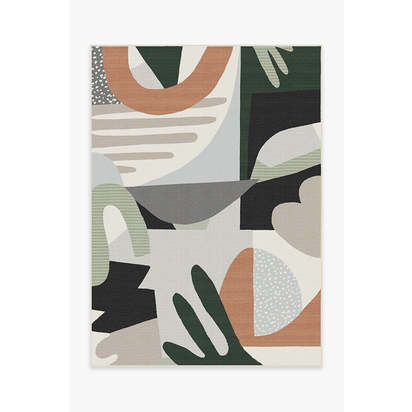 Medley Desert Sage Outdoor Rug - 150 x 215 cm - Rug + Pad System