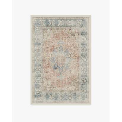 Sarrah Coral Flatwoven Rug - 120 x 185 cm - Rug + Pad System